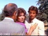 Suzanne with Lorenzo Lamas on "Falcon Crest"